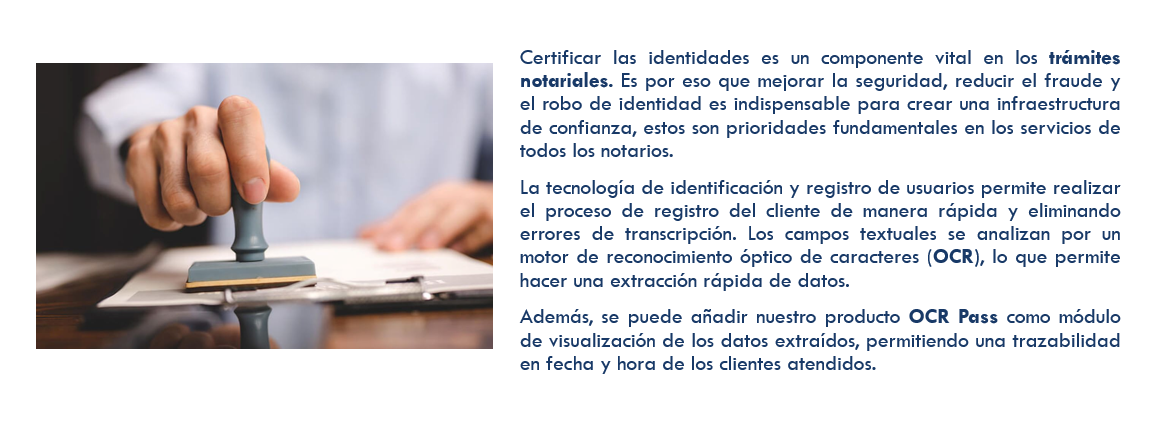 Identificación y validación de identidad presencial de clientes