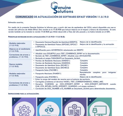 Comunicado #1, nuevas versiones de IDFast y IDFraud Comunicado #1, nuevas versiones de IDFast y IDFraud
